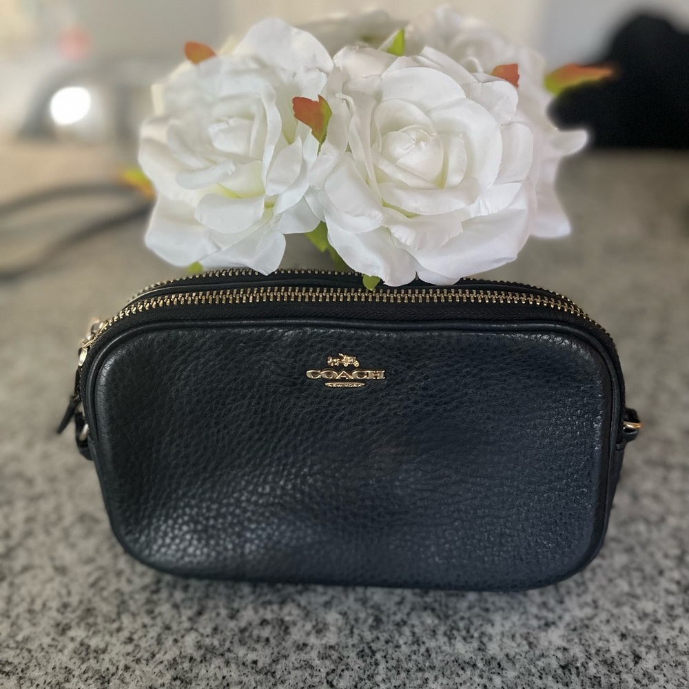 Coach crossbody camera bag black